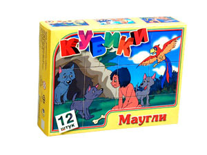 картинка Кубики "Маугли" от магазина Праздничные игрушки